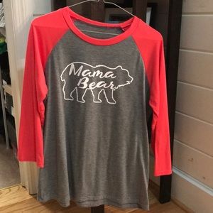 Long sleeve baseball style tee